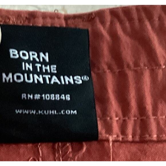 KÜHL Women Splash Shorts 7” Size 14 Orange Rust Stretch Gorpcore Hiking Outdoors - Picture 12 of 16